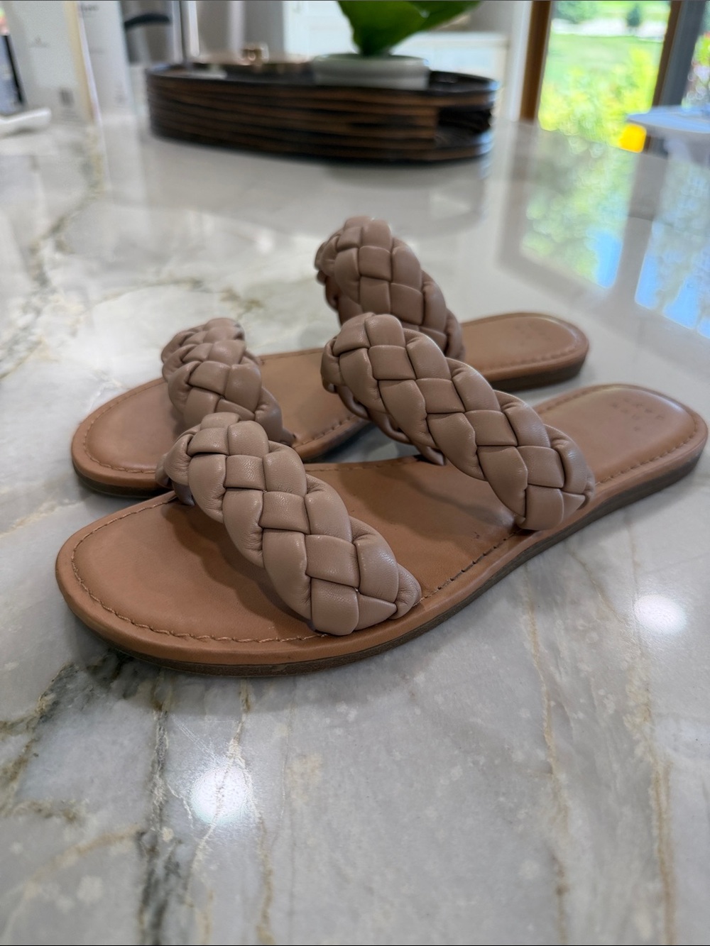 a new day Braided Double-Strap Slide Sandals — Taupe - Picture 2 of 3